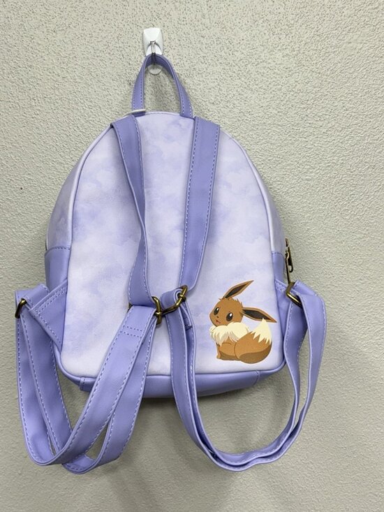 Loungefly Pokemon Eevee Eeveelutions Watercolor Mini Backpack EUC Purple main image 5